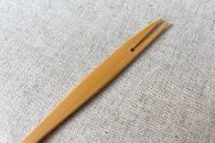 ＜湯布院・カトラリー専門　甲斐のぶお工房＞竹製 さかなフォーク（12.5cm）5本