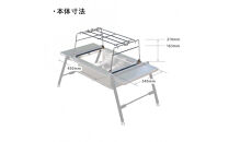 【鎌倉天幕】GL&nbsp;TABLE&nbsp;800・BBQ&nbsp;UNIT専用BBQ&nbsp;OPTION&nbsp;五徳&nbsp;KTM-BO80