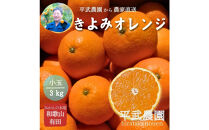 農家直送！きよみオレンジ&nbsp;小玉3kg　［平武農園］～蛍飛ぶ町から旬の便り～［2026年3月下旬から順次発送予定］
