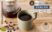 【定期便 全6回】【豆】屋久島の水で磨き、機械を使わずに焙煎するコーヒー豆