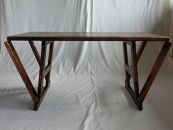 木製レトロ風 コンパクトローテーブル