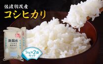 【令和6年度産新米】佐渡羽茂産コシヒカリ 5kg×2袋セット