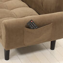 2Pコーデュロイソファー　コーヒーブラウン