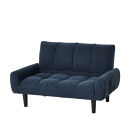 2Pコーデュロイソファー　ネイビーブルー