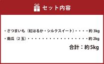 【先行予約】北海道 秋の味覚ギフト さつまいも＋かぼちゃセット（合計5kg）（2024年12月上旬発送開始予定）_02159