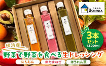 ＜横浜産＞野菜を野菜で食べる生ドレッシング　3本セット