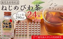 『ねじめびわ茶』ボトル缶【2ケース】（24本入り×2箱）