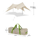 【鎌倉天幕】TARP 530DL DX パネル＆メッシュ脱着 タープ 日本製ポールセット KTM530DX  