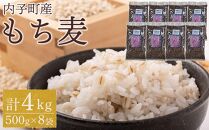 内子町産 もち麦（4kg）【食品 加工食品 人気 おすすめ 送料無料】