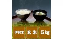 伊賀米コシヒカリ5kg玄米 毎月お届けセット（計12回お届け）