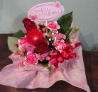 「母の日」に感謝の心を込めて贈る～生花アレンジメント～レッド系