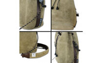【鎌倉天幕】×&nbsp;AS2OV&nbsp;Water&nbsp;Proof&nbsp;Suede&nbsp;Bag&nbsp;2Way&nbsp;スエード・日本製&nbsp;巾着ショルダーバッグ&nbsp;KTM-ASSB&nbsp;