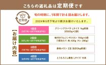 【定期便】4回の楽しみ 北海道 フルーツ 野菜＆ジンギスカン（R6年5月下旬から発送開始予定）_02170