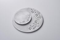「ひんやり」をキープしてくれるアルミ鋳物の菓子皿セット（Ume Lサイズ / Sサイズ）  石川 金沢 加賀百万石 加賀 百万石 北陸 北陸復興 北陸支援