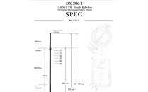 【鎌倉天幕】TARP&nbsp;POLE&nbsp;DX300J&nbsp;&nbsp;UACJブラックアルマイト・日本製&nbsp;KTM-TP01