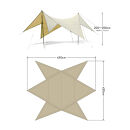 【鎌倉天幕】TARP 420TC パネル脱着 タープ (ポール無しセット) KTM420 