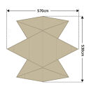 【鎌倉天幕】TARP 530DL パネル＆メッシュ脱着 タープ (ポール無しセット) KTM530 