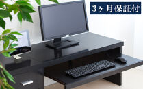パソコンデスク（キャビネット付）&nbsp;鏡面ブラック&nbsp;AKS100962203
