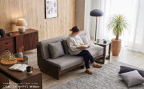 ソファベッド&nbsp;幅180cm&nbsp;トゥデイ2&nbsp;180ごろ寝ソファ：ブラウン×グレー【モーブル】【大川家具】