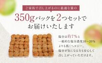 有田みかん 蜂蜜 梅干し 紀州南高梅 700g ( 350g × 2 ） 塩分 約7％ ご自宅の郵便受けにお届けします　 ご家庭用