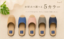 カツラギ×ござスリッパ　Sサイズ　ブルー【スリッパ&nbsp;すりっぱ&nbsp;くつ&nbsp;夏&nbsp;涼&nbsp;ギフト&nbsp;プレゼント&nbsp;ファッション&nbsp;】