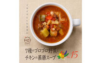 ７種類のゴロゴロ野菜とチキンの薬膳スープNo.15　カンポウテーブル