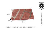 漆職人が作る【木製名刺ケース】森田嘉左ヱ門商店（ピンク×ライトブルー）