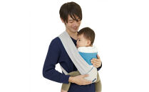 パパ専用抱っこひも&nbsp;富士金梅&nbsp;ライトグレー〈パパコソ〉（Mサイズ）