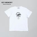《0》【KEYMEMORY 鎌倉】キャスケットイラストTシャツ WHITE