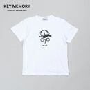 《1》【KEYMEMORY 鎌倉】キャスケットイラストTシャツ WHITE