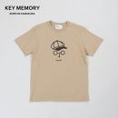 《1》【KEYMEMORY 鎌倉】キャスケットイラストTシャツ BEIGE