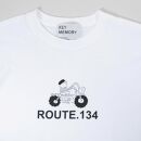 《0》【KEYMEMORY 鎌倉】ルート134イラストTシャツ WHITE