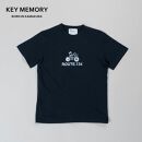 《0》【KEYMEMORY 鎌倉】ルート134イラストTシャツ NAVY