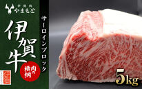 【肉の横綱】伊賀牛サーロインブロック　5kg
