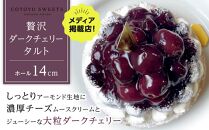 【大粒ジューシー】贅沢ダークチェリータルト 1ホール（14cm） / 心優 -Cotoyu Sweets-