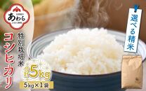 【玄米】【令和5年産新米】特別栽培米 コシヒカリ 5kg  ※2023年9月下旬以降順次発送