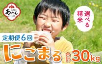 【玄米】【令和5年産】《定期便6回》にこまる 5kg（計30kg）