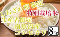 【令和7年産】【精米8kg】特別栽培&nbsp;しおざわ産限定&nbsp;生産者限定&nbsp;南魚沼産コシヒカリ