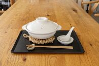 長谷園の「伊賀土鍋&nbsp;白釉」小（1人用）DC-04