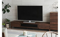 【開梱設置】高野木工&nbsp;LECCE&nbsp;レッチェ&nbsp;200TVボード&nbsp;ウォルナット&nbsp;&nbsp;(黒ガラス)&nbsp;【10年保証】