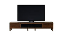 【開梱設置】高野木工&nbsp;LECCE&nbsp;レッチェ&nbsp;200TVボード&nbsp;ウォルナット&nbsp;&nbsp;(黒ガラス)&nbsp;【10年保証】