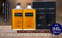 六甲山蒸溜所ウイスキー２本セット（ピュアモルトウイスキー12年＆ピュアモルトウイスキー１２年ピーテッド）