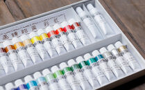 【上羽絵惣】チューブ絵具(小)32色セット［ 京都 日本画用絵具専門 絵具 絵 絵画 画材 プロ仕様 人気 おすすめ お取り寄せ 通販 送料無料 ふるさと納税 ］