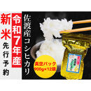 【令和7年度産新米・先行予約】佐渡産コシヒカリ&nbsp;そのまんま真空パック&nbsp;900g×12袋セット