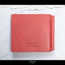 maf pinto (マフ ピント) マネークリップ 二つ折り財布 レッド 薄い カード収納 レザー 本革 日本製