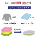 【5パック10枚入り】掃除機がなくても キューブ型 圧縮袋 衣類用 【約横30×縦80×マチ32cm】 ACT1021012