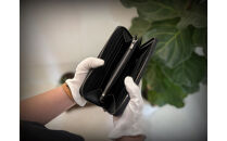 【極上】クロコダイルラウンドファスナー長財布 マットBLK