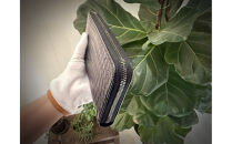 【極上】クロコダイルラウンドファスナー長財布 マットBLK