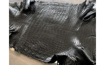 【極上】クロコダイルラウンドファスナー長財布 マットBLK