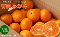 【先行予約】有田育ちのご家庭用 完熟有田みかん6kg【2024年11月上旬より発送】【訳あり】